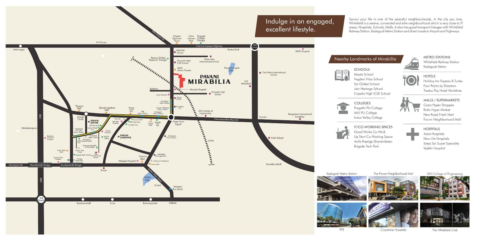 Pavani Mirabilia Whitefield Location Map